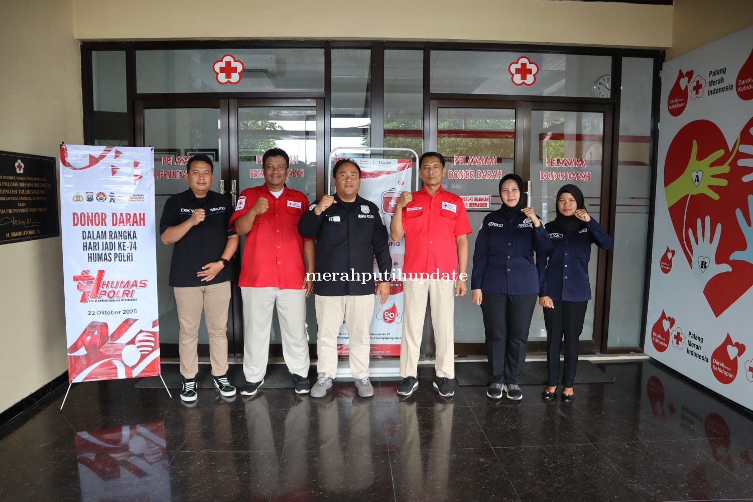 Sambut Hari Jadi ke-74 Humas Polri, Polres Tulungagung Gelar Donor Darah