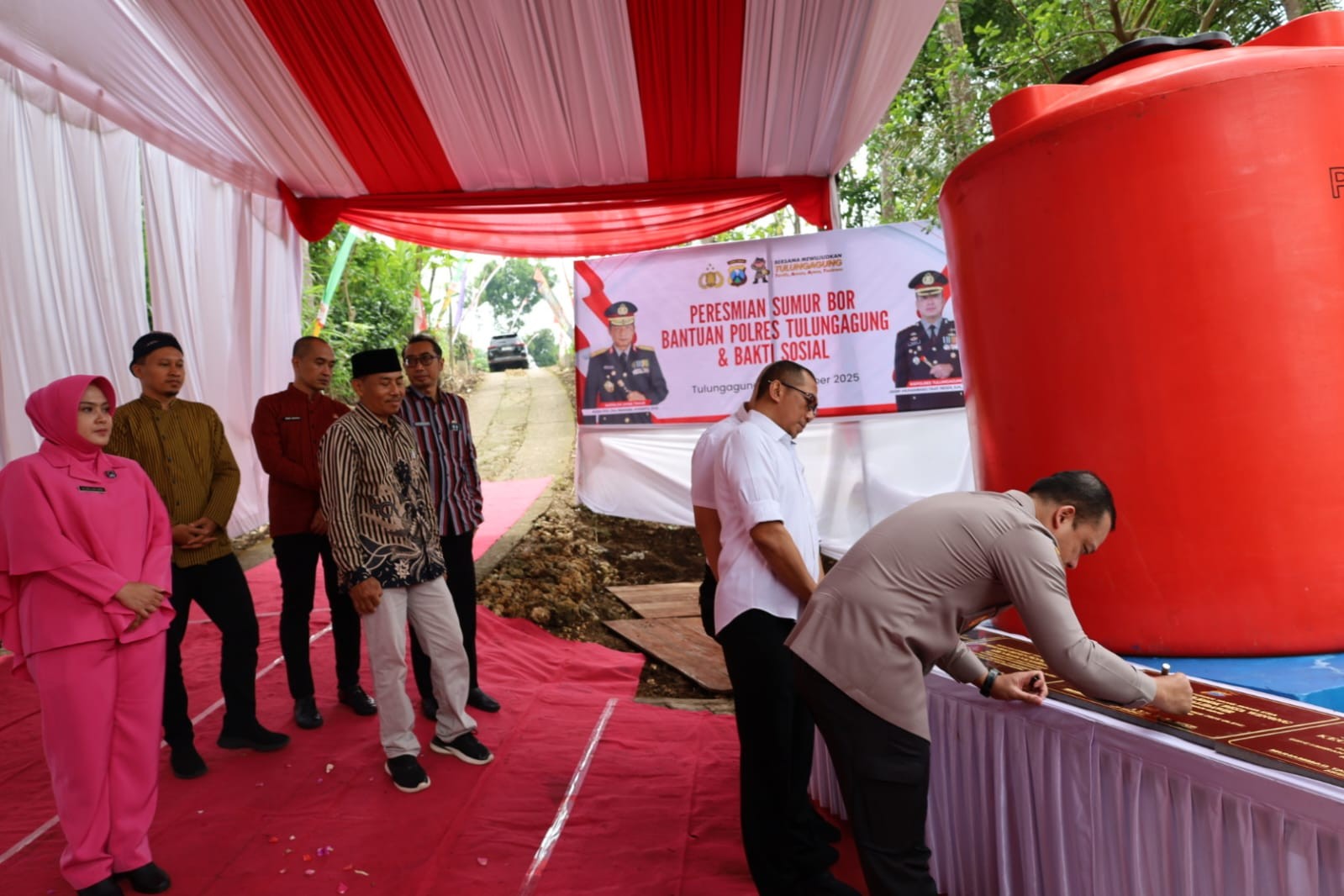 Kapolres Kembali Resmikan 5 Sumur Bor Bantuan Polres Tulungagung, Total 22 Sumur Bor di 8 Kecamatan 