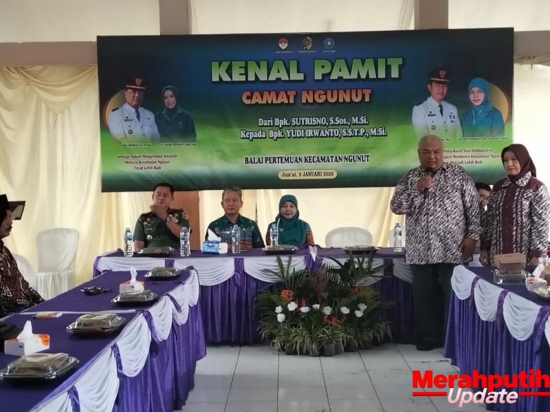 Camat Baru Resmi Bertugas, Kecamatan Ngunut Gelar Acara Kenal Pamit