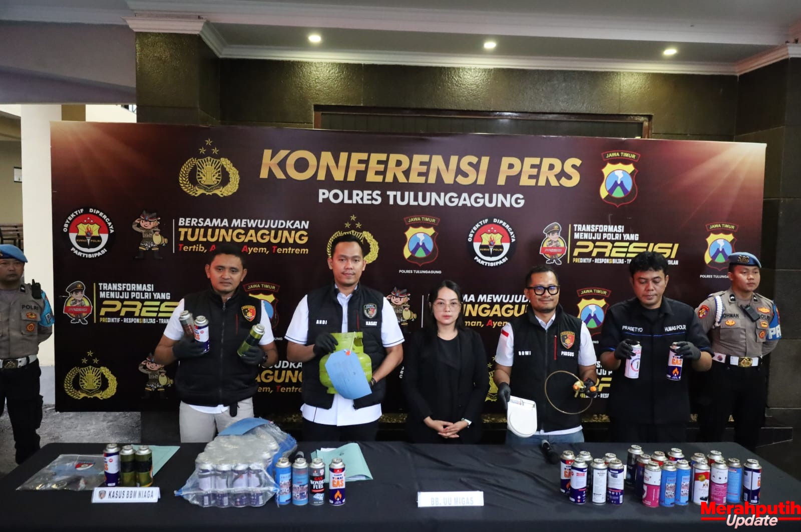 Polres Tulungagung Ungkap Praktik Ilegal Pengisian Ulang Gas Portable dari LPG 3 Kg