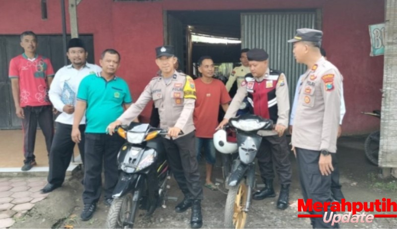  Polsek Bandung Tulungagung Tertibkan Knalpot Brong di Lingkungan Sekolah